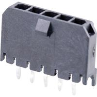 Molex 436500515 Micro-Fit 3.0 Vertical Header, 3.00mm Pitch, Single Row, 5 Circuits, with PCB Polarizing Peg, Tin, Glow-W