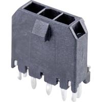 Molex 436500318 Micro-Fit 3.0 Vertical Header, 3.00mm Pitch, Single Row, 3 Circuits, with PCB Press-fit Metal Retention C