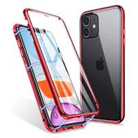 Stuff Certified iPhone 11 Pro Max Magnetisch 360° Hoesje met Tempered Glass - Full Body Cover Hoesje + Screenprotector Rood