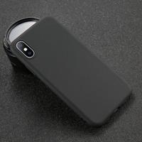 USLION iPhone 8 Ultraslim Silicone Hoesje TPU Case Cover Zwart