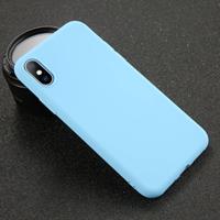 USLION iPhone 7 Ultraslim Silicone Hoesje TPU Case Cover Blauw