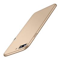 USLION iPhone 8 Plus Ultra Dun Hoesje - Hard Matte Case Cover Goud