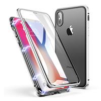 Stuff Certified iPhone XS Max Magnetisch 360° Hoesje met Tempered Glass - Full Body Cover Hoesje + Screenprotector Wit