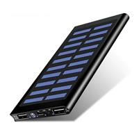 Stuff Certified Externe 30.000mAh Solar Charger Powerbank Zonnepaneel Noodaccu Batterij Oplader Zon Zwart