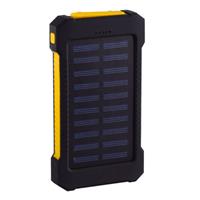 Stuff Certified Solar Charger 30.000mAh Externe Powerbank Zonnepaneel Noodaccu Batterij Oplader Zon Geel