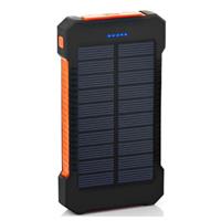 Stuff Certified Solar Charger 30.000mAh Externe Powerbank Zonnepaneel Noodaccu Batterij Oplader Zon Oranje