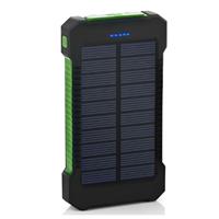 Stuff Certified Solar Charger 30.000mAh Externe Powerbank Zonnepaneel Noodaccu Batterij Oplader Zon Groen
