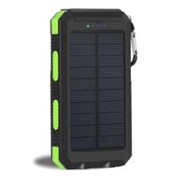 Stuff Certified Solar Charger 20.000mAh met Zaklamp - Externe Powerbank Zonnepaneel Noodaccu Batterij Oplader Zon Groen