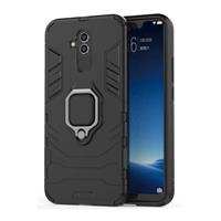 Keysion Huawei Mate 20 Lite Hoesje - Magnetisch Shockproof Case Cover Cas TPU Zwart + Kickstand