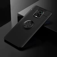 Keysion Xiaomi Redmi 7 Hoesje met Metalen Ring - Auto Focus Shockproof Case Cover Cas TPU Zwart + Kickstand