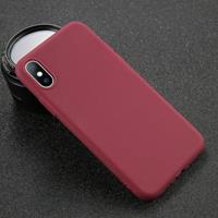 USLION iPhone SE (2020) Ultraslim Silicone Hoesje TPU Case Cover Bruin
