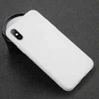 USLION iPhone 8 Plus Ultraslim Silicone Hoesje TPU Case Cover Wit