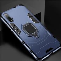 Keysion Huawei Honor 8X Hoesje - Magnetisch Shockproof Case Cover Cas TPU Blauw + Kickstand