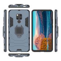 Keysion Huawei Mate 20 Hoesje - Magnetisch Shockproof Case Cover Cas TPU Blauw + Kickstand