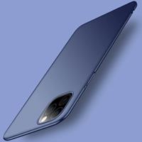 USLION iPhone 12 Pro Max Ultra Dun Hoesje - Hard Matte Case Cover Donkerblauw