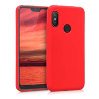 HATOLY Xiaomi Redmi 9 Ultraslim Silicone Hoesje TPU Case Cover Rood
