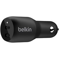 Belkin Boost℃charge™ Dual Usb-c Car Charger - 36w - Zwart