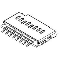 Molex 1051620001 2000 pcs 1.10mm Pitch microSD Card Header with Detect Pin, Height 1.45mm, Lead-Free, Gold (Au) Plated 0.381µm