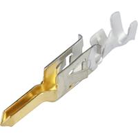 Molex 39000431 100 pcs Mini-Fit Male Crimp Terminal, Brass, Gold (Au) Contact Plating, Lead-free, 18-24 AWG, Bag