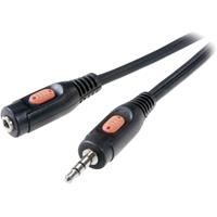 speakaprofessional SpeaKa Professional SP-7870224 Jackplug Audio Verlengkabel [1x Jackplug male 3.5 mm - 1x Jackplug female 3.5 mm] 2.50 m Zwart