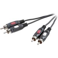 SpeaKa Professional Speaka Audiokabel 2x Cinch 0,5 m