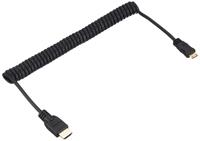 Atomos gekrulde mini HDMI naar HDMI kabel recht 50-65 cm