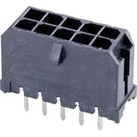 Molex 430451028 Male header, inbouw (standaard) Totaal aantal polen: 10 Rastermaat: 3 mm Inhoud: 1 stuk(s) Tray