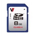 V7 Videoseven SDHC 8GB. Capaciteit: 8 GB, Soort flashgeheugen: SDHC, Flash memory klasse: Klasse 4, Leessnelheid: 10 MB/s, Schrijfsnelheid: 4 MB/s. Kleur van het product: Multi kleuren