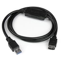 USB 3.0 to eSATA HDD / SSD / ODD Adapter Cable - 3ft eSATA Hard Drive to USB 3.0 Adapter Cable - SATA 6 Gbps