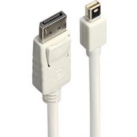 Lindy Mini-DisplayPort an Displayport Kabel weiß 1m (41056)