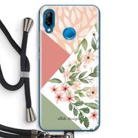 CaseCompany Sweet heaven geometrics: Huawei P20 Lite Transparant Hoesje met koord