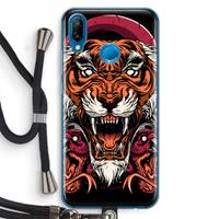 CaseCompany Tiger and Rattlesnakes: Huawei P20 Lite Transparant Hoesje met koord