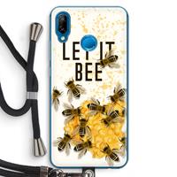 CaseCompany Let it bee: Huawei P20 Lite Transparant Hoesje met koord