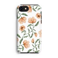 CaseCompany Peachy flowers: iPhone 7 Tough Case