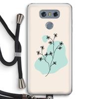 CaseCompany Love your petals: LG G6 Transparant Hoesje met koord