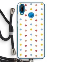 CaseCompany Bollen: Huawei P20 Lite Transparant Hoesje met koord