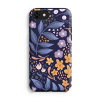 CaseCompany Flowers with blue leaves: iPhone 7 Tough Case