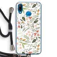 CaseCompany Sweet little flowers: Huawei P20 Lite Transparant Hoesje met koord