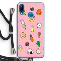 CaseCompany Happy bento friends: Huawei P20 Lite Transparant Hoesje met koord