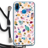 CaseCompany Terrazzo Memphis Pink: Huawei P20 Lite Transparant Hoesje met koord