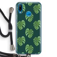 CaseCompany Monstera leaves: Huawei P20 Lite Transparant Hoesje met koord