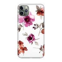 CaseCompany Geschilderde bloemen: Volledig geprint iPhone 11 Pro Max Hoesje