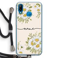 CaseCompany Daisies: Huawei P20 Lite Transparant Hoesje met koord