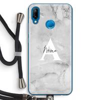 CaseCompany Ivory Marble: Huawei P20 Lite Transparant Hoesje met koord