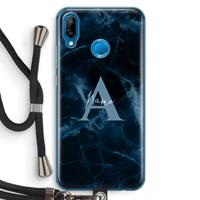 CaseCompany Midnight Marble: Huawei P20 Lite Transparant Hoesje met koord