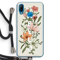 CaseCompany Hello bloemen: Huawei P20 Lite Transparant Hoesje met koord