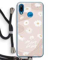 CaseCompany Daydreaming becomes reality: Huawei P20 Lite Transparant Hoesje met koord