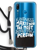 CaseCompany The prettiest: Huawei P20 Lite Transparant Hoesje met koord