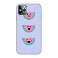 CaseCompany Smiley watermeloen: Volledig geprint iPhone 11 Pro Max Hoesje