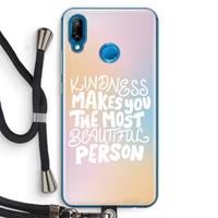 CaseCompany The prettiest: Huawei P20 Lite Transparant Hoesje met koord